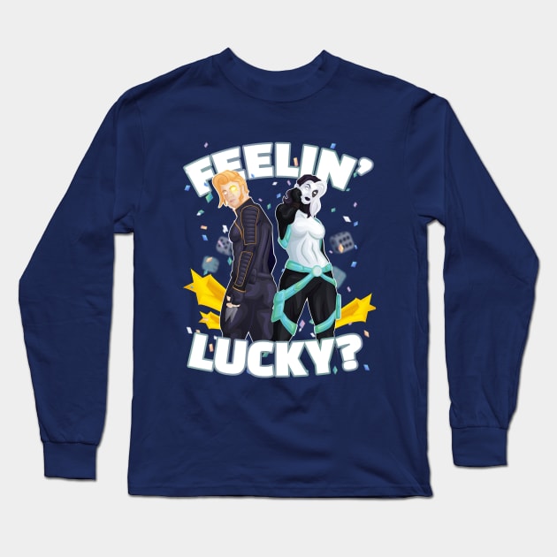 Feelin' Lucky? Long Sleeve T-Shirt by carcrashcarlos
